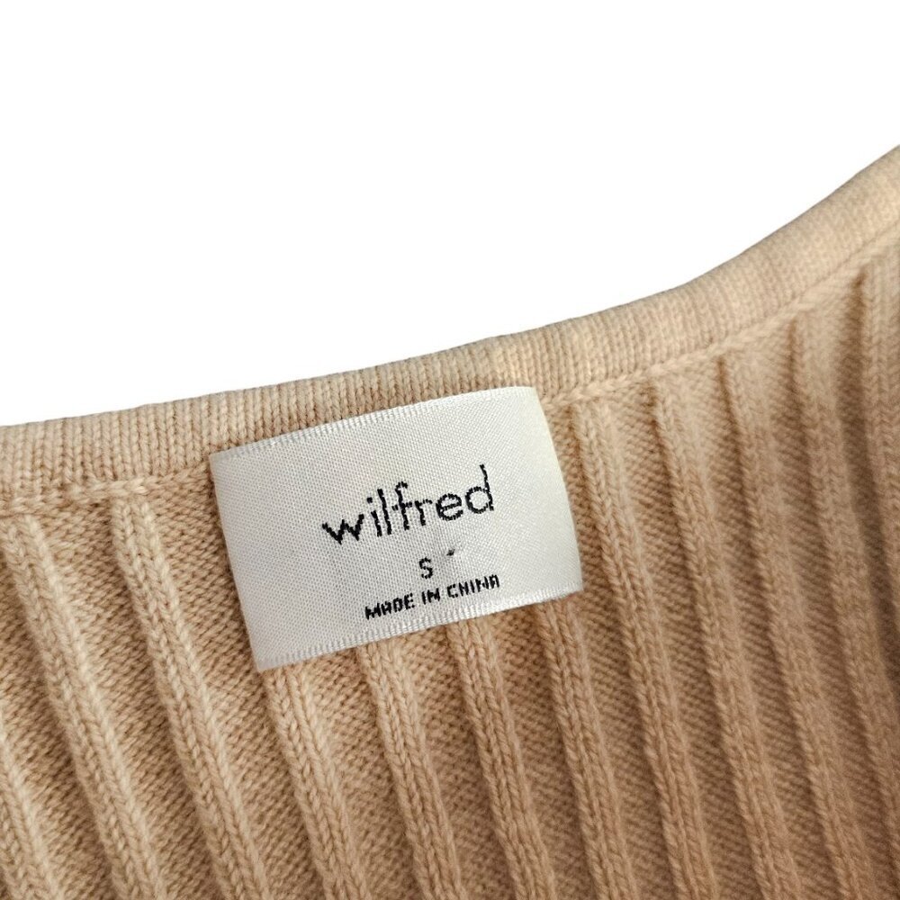 Aritzia Wilfred Manila Tank, Ribbed, Scoop Neck, Sweater Tank, Merino Wool, S - Picture 4 of 7